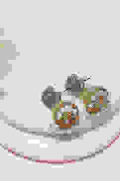 Green Brass Jhumka image number 0