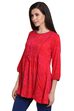 Pink Viscose Flared Indie Top image number 2