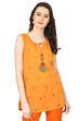 Yellow Straight Viscose Indie Top image number 0