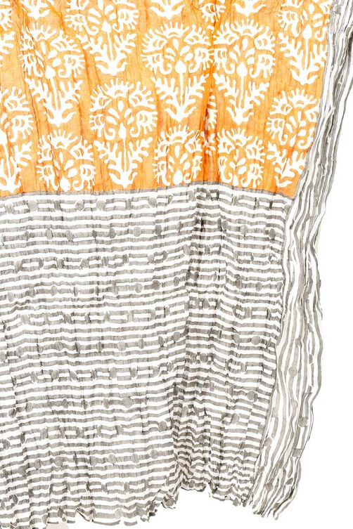 Ochre Cotton Stole image number 3
