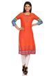 Orange Straight Modal Kurta image number 0