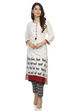 Ecru Straight Cotton Indie Kurta image number 0
