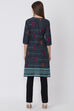 Yellow Cotton And Cambric Straight Kurta image number 4