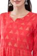 Coral Kalidar Viscose Kurta image number 1