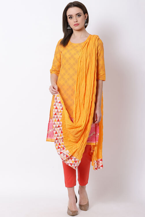Pink Cotton Dupatta image number 0