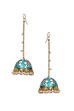 Golden Metal Brass Earrings image number 1