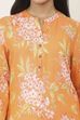 Orange Rayon Straight Kurtas image number 1