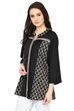 Black Straight Cotton Indie Top image number 2