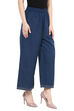 Off White Cotton Short Slim Pants image number 2