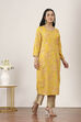 Yellow Rayon Straight Kurtas image number 4