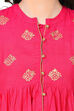 Pink A-Line Viscose Kurta image number 4