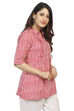 Red A Line Cotton Indie Top image number 2