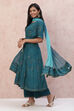 Dark Green Polyester Chiffon Dupatta image number 2