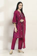 Purple Viscose Straight Set image number 5