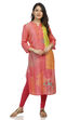 Peach Straight Viscose Kurta image number 0