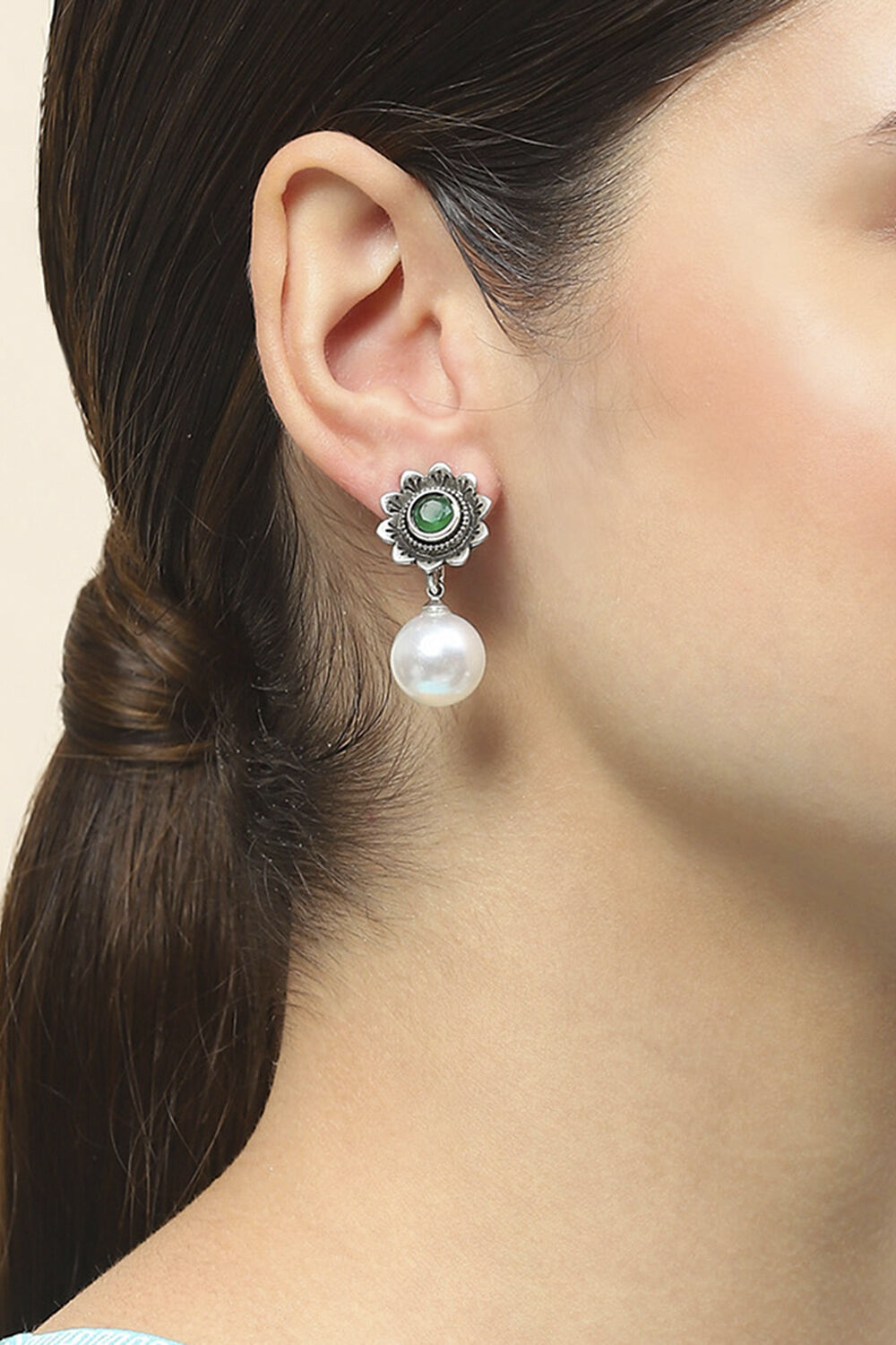 Oxidised Alloy Earrings image number 1