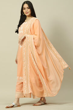 Peach Cotton Blend Palazzo image number 0