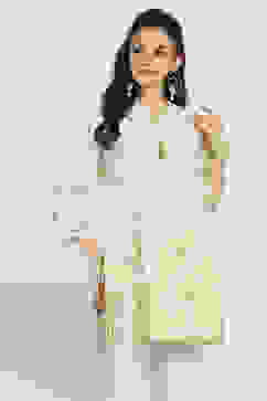 Green Cotton Straight Kurti image number 6