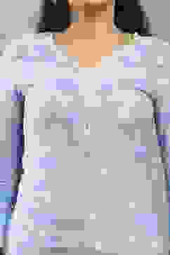 Blue Viscose Straight Kurta Pants Set image number 1