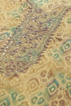 Beige Viscose Blend Printed Straight Co-ord Set image number 1