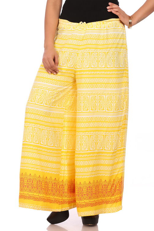 Yellow Cotton  Palazzo image number 0