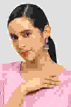 Light Pink Alloy Drop & danglers image number 3