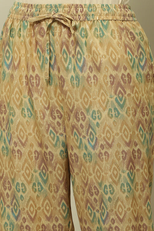 Butter Milk Viscose Blend Straight Co-ord Set image number 2