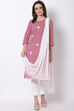 Off White Art Silk Dupatta image number 0