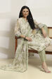 Green Polyester Straight Suit Set With Dupatta