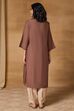 Teal Viscose Blend Straight Solid Kurta image number 4
