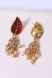 Green Metal Brass Earring image number 2
