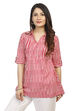 Red A Line Cotton Indie Top image number 3