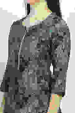 Green Viscose Blend Straight Suit Set image number 1