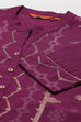 Purple LIVA Straight Kurta image number 1