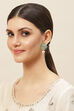 Green Alloy Earrings image number 3