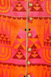 Pink Flared Polyester Kurta image number 1
