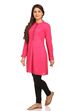 Fuschia Straight Rayon Kurta image number 2