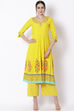 Yellow Viscose Kurta image number 0