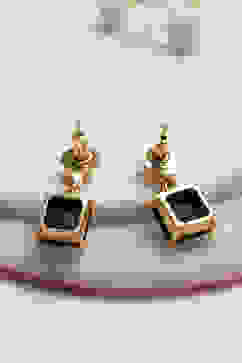 Black Brass Jhumka image number 2