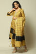 Yellow Viscose Straight Printed Kurta Palazzo Suit Set image number 4