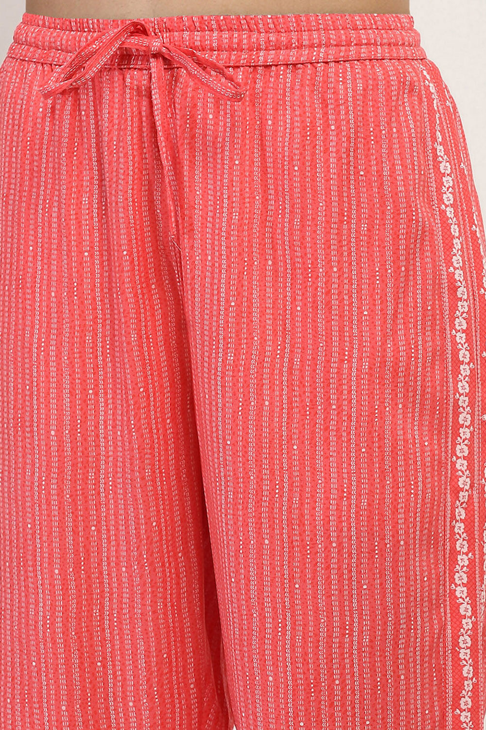 Coral Printed Regular Pants image number 1