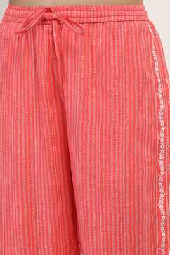 Coral Printed Regular Pants image number 1