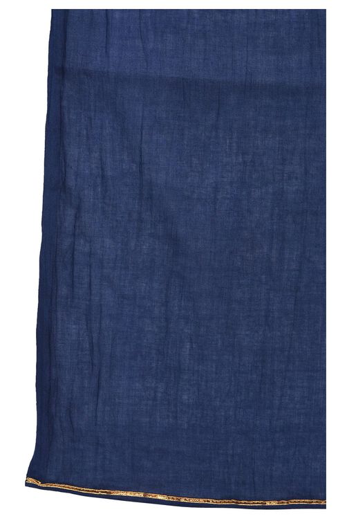Indigo Cotton Stole image number 1