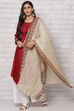 Cream Cotton Dupatta image number 2