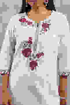 Natural Viscose Rayon Printed Straight Kurta image number 1