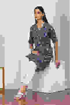 Blue Rayon Straight Kurtas image number 0