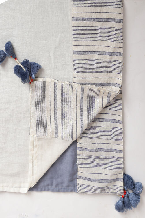 Ecru Cotton Straight Suit Set image number 5