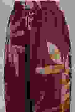 Blue Rust Viscose Blend Printed Kalidar Kurta Pants Set image number 2