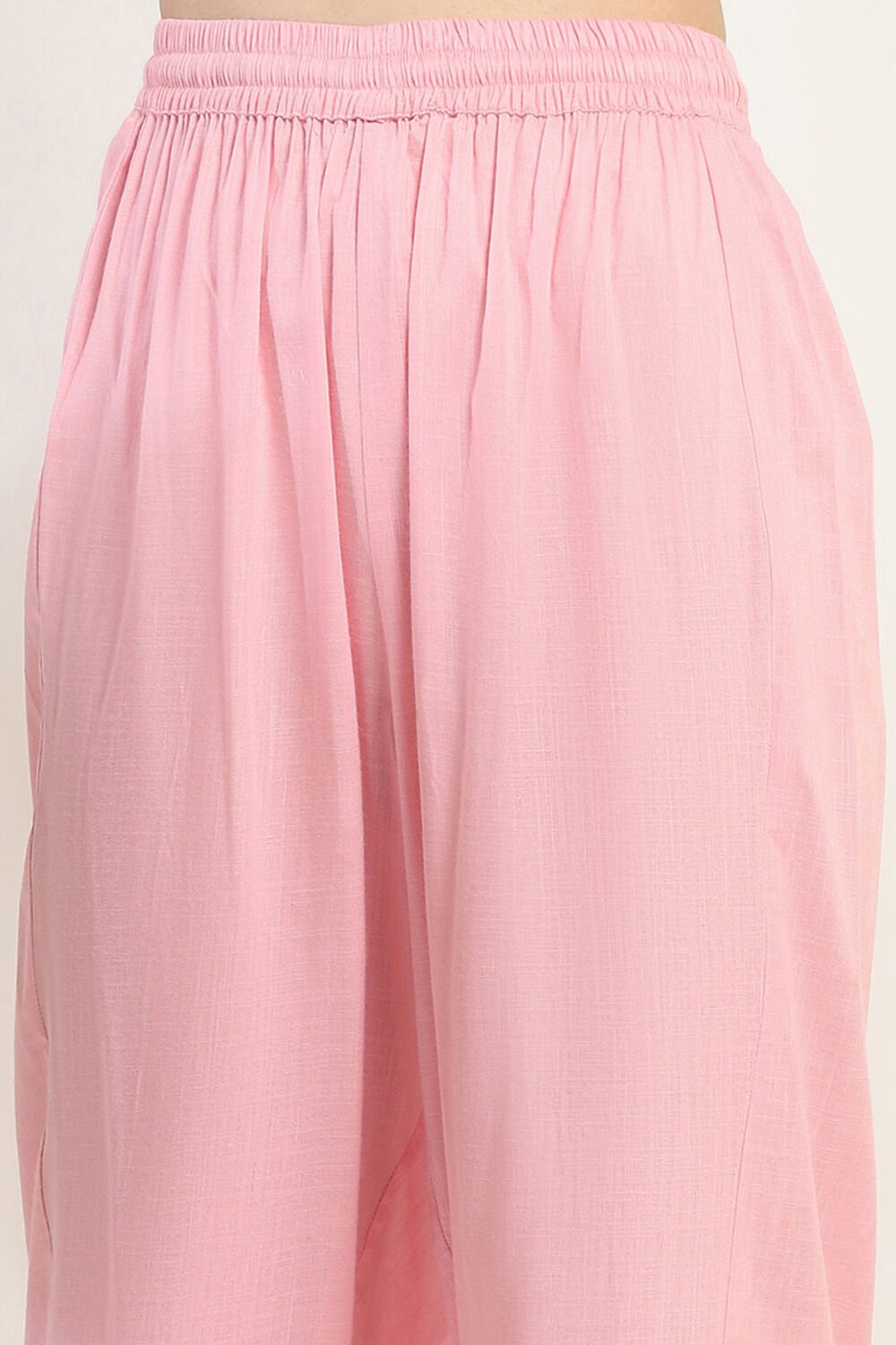 Pink Viscose Rayon Straight Set image number 2