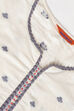 Ecru Cotton Straight Suit Set image number 4